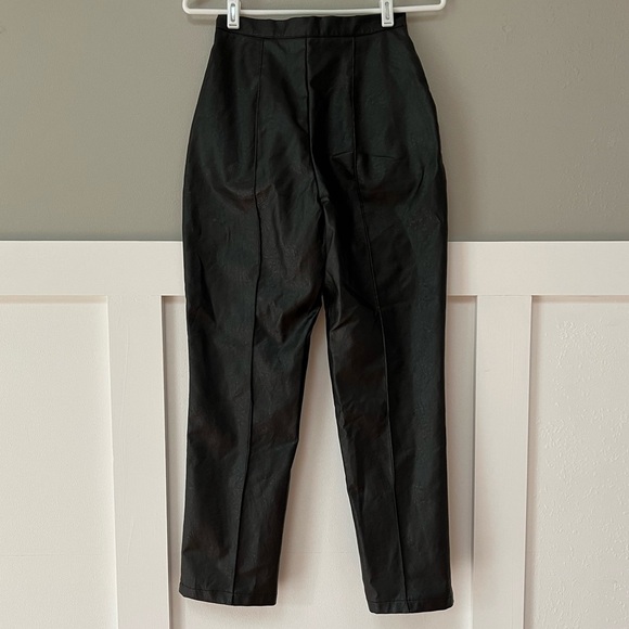Princess Polly Faux Vegan Leather Encore Pants Black - Picture 7 of 8